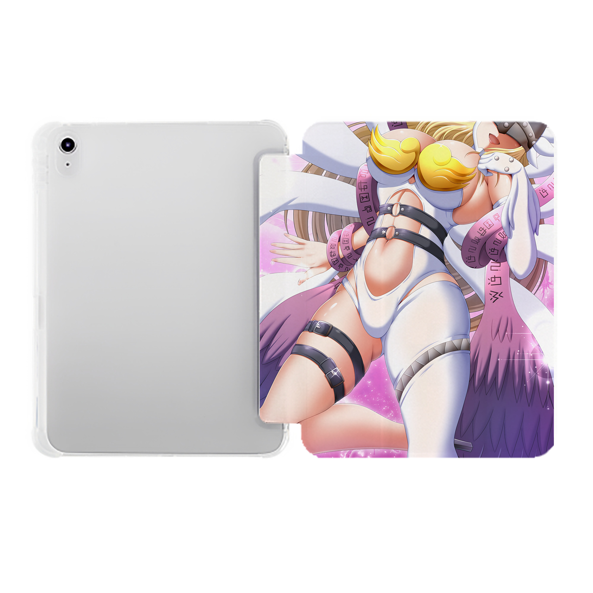 （画像用） Digimon デジタルモンスター/デジモン IPad ケース ペン収納付き 三つ折りスタンド PUレザー×シリコン 対応機種9.5/10.5/10.9インチ